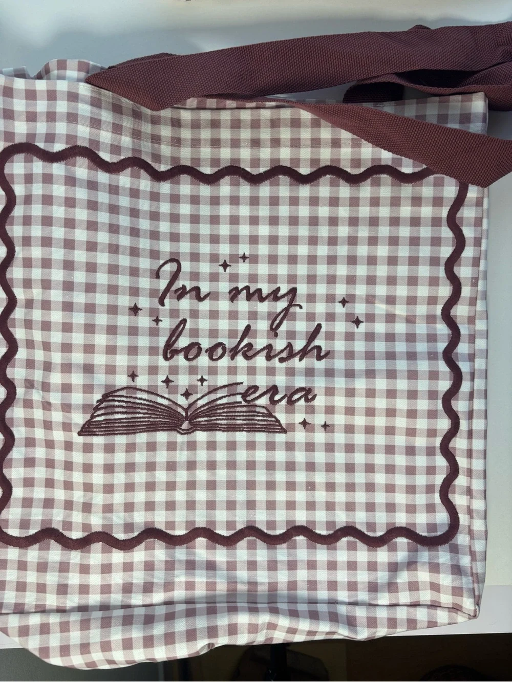 Viral Cute Checked Tote Bag - Pink Plaid 